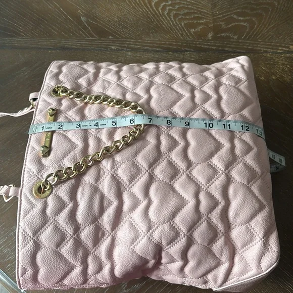 🆑 Betsey Johnson Quilted Puffy Heart Swag Tote. Gray/pink/purple hue Tote Bag - Picture 14 of 17